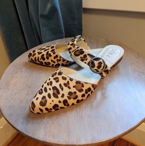 Sole Society leopard mules